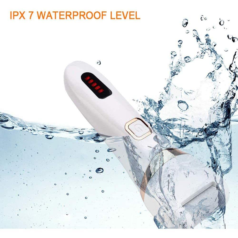 Lima eléctrica para pies, removedor de Callos eléctrico, Lima electrónica para pies, raspador para pies con Ipx7 Resistente al Agua para Piel Muerta, Dura y Agrietada, Callos