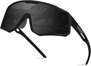 WASAIKKU Polarized Sports Sunglasses for Men Women Driving Fishing Golf Cycling with UV400 Protection Outdoor Sun glasses