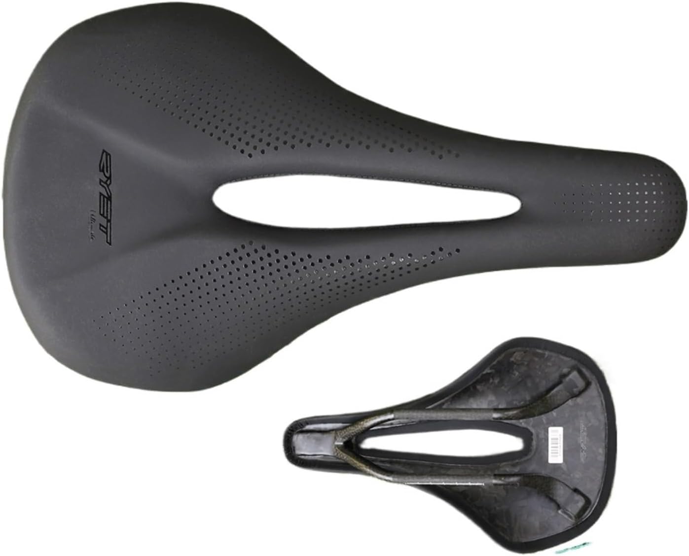 RYET 3D Printed Bike Carbon Saddle 140mm 142mm Super Light Road Racing EVA Saddles Bike Fit for Seat Cushion Cycling Seating Part