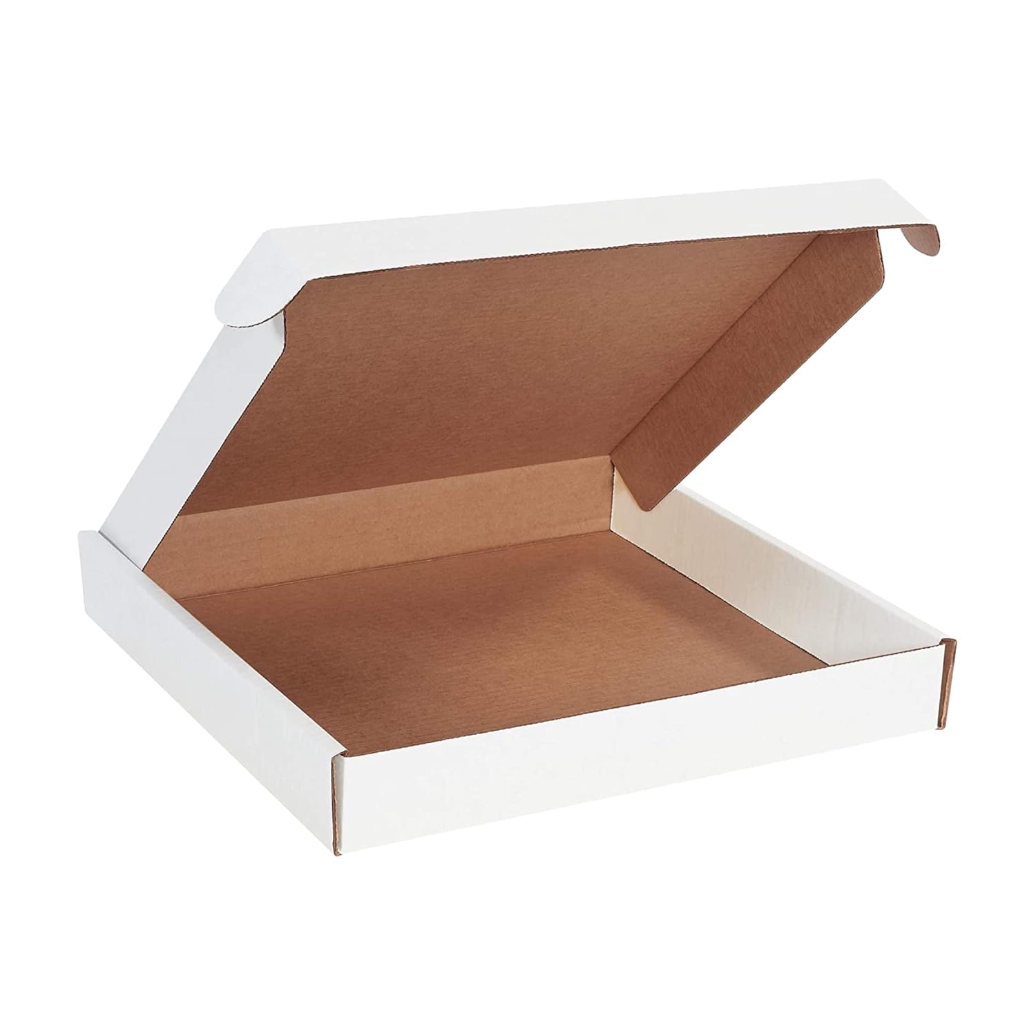 Box USA 14" Deluxe Shipping Boxes 14"L x 14"W x 2"H, 50-Pack - White Box Mailers for Packaging, Storage, Gifts or Bulk Business Orders