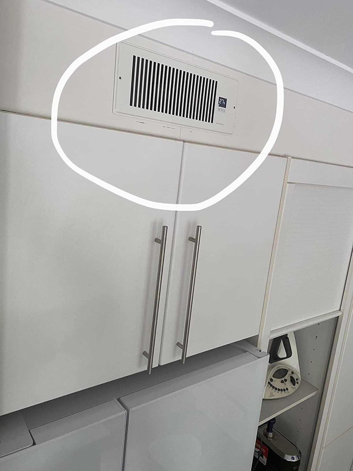 AC Infinity AIRTAP T4, Quiet Register Booster Fan with Thermostat 10