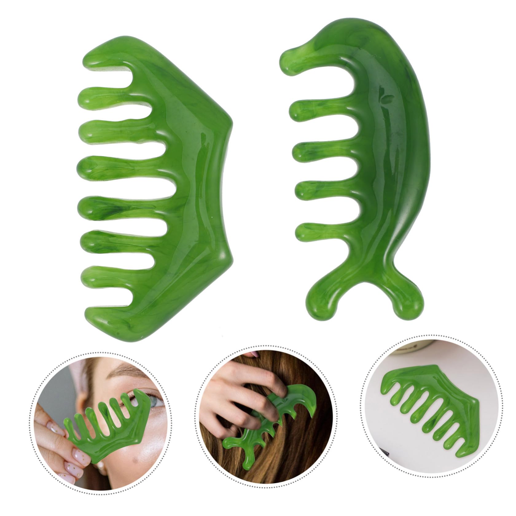 8pezzi Pettine Massaggiatore Per Capelluto Per Larghi Accessorio Portatile Per e Capelluto Design e