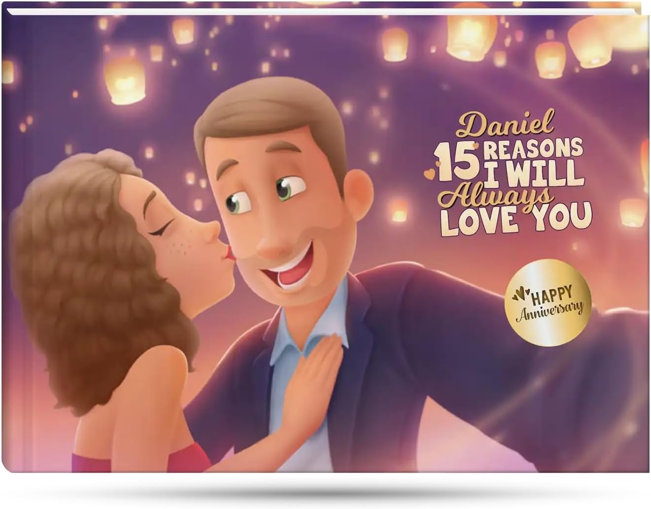 Personalized Love Gift | for a Boyfriend, Husband, Partner | Hooray Heroes | 15 Reasons I Will Always Love You