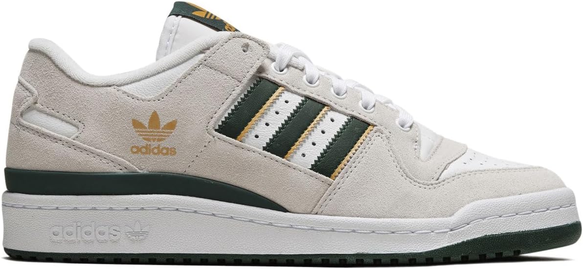 adidas Forum 84 Low ADV Shoes - Crystal White/Dark Green/Preloved Yellow - 11.0