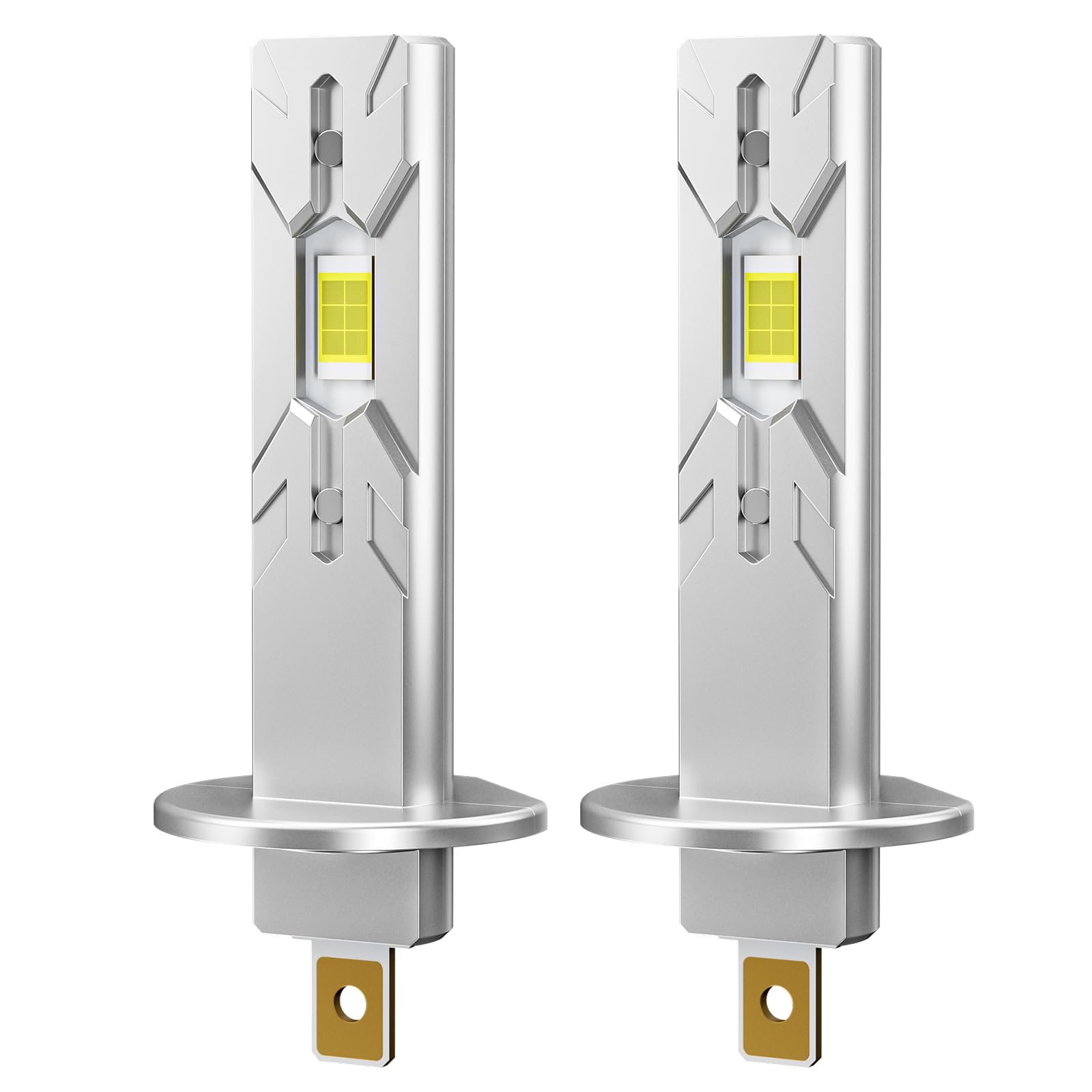 Bombillas RIDENOW h1 Superbrillantes 6500K Blanco Frío Sin Ventilador IP68 Impermeable Paquete de 2