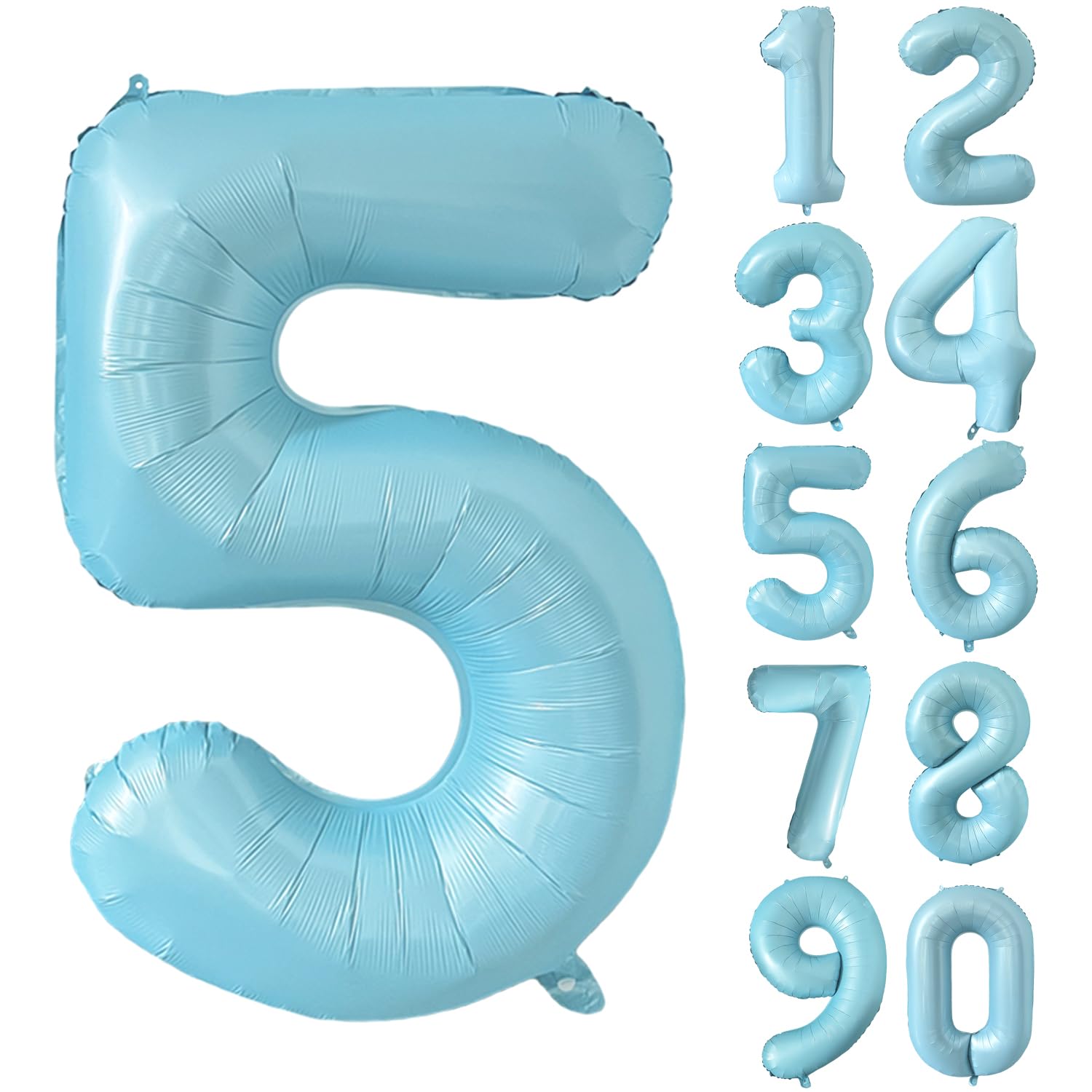 Red 0 balloon 40 Inch Giant Helium Foil Number 0 to 9 Red Balloon Birthday Wedding Party Digital Decorations (Number 0) — view 518
