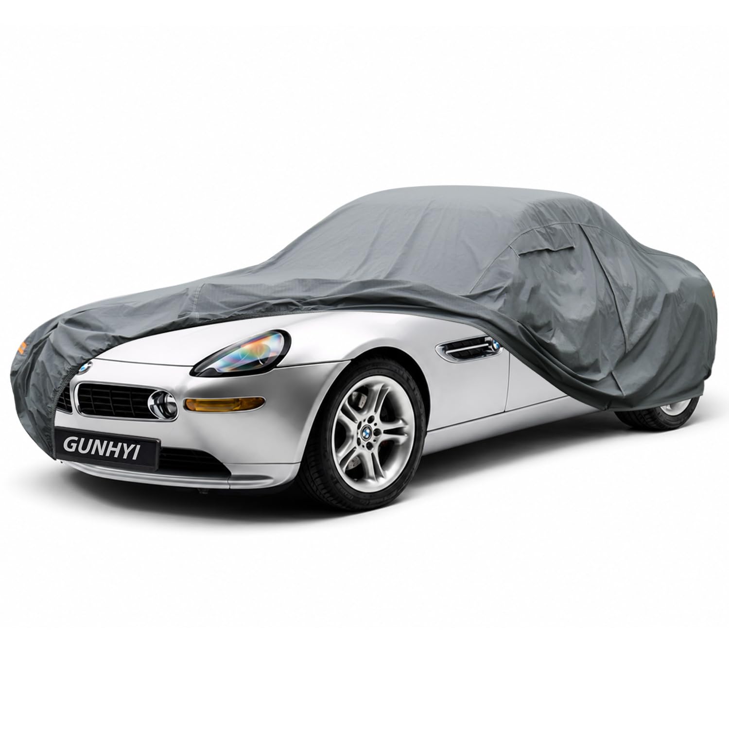 GUNHYI Premium Car Cover Custom Fit BMW Z8, 16 Layers Heavy Duty Car Cover Waterproof All Weather with Zipper Door for Sun Rain Snow Dust Uv Protection