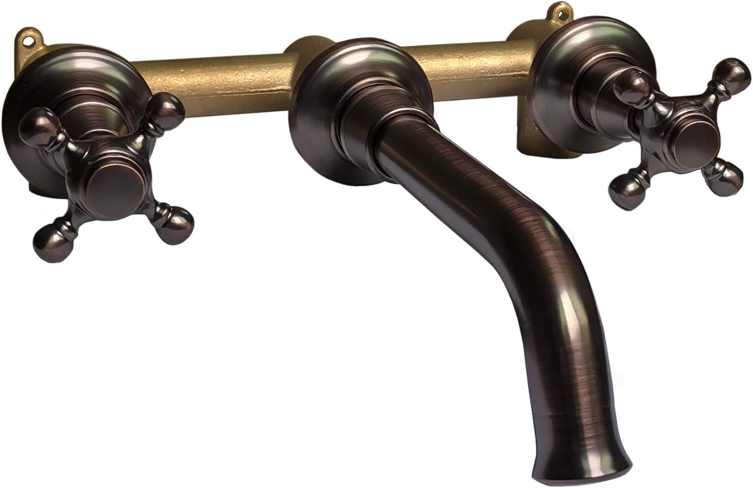 Onе-Dау Sаlе: Uр tо 60% оƒƒ TRUSTMI 2 Cross Handle Wall Mounted Bathroom Faucet for Basin Sink,Oil Rubbed Bronze