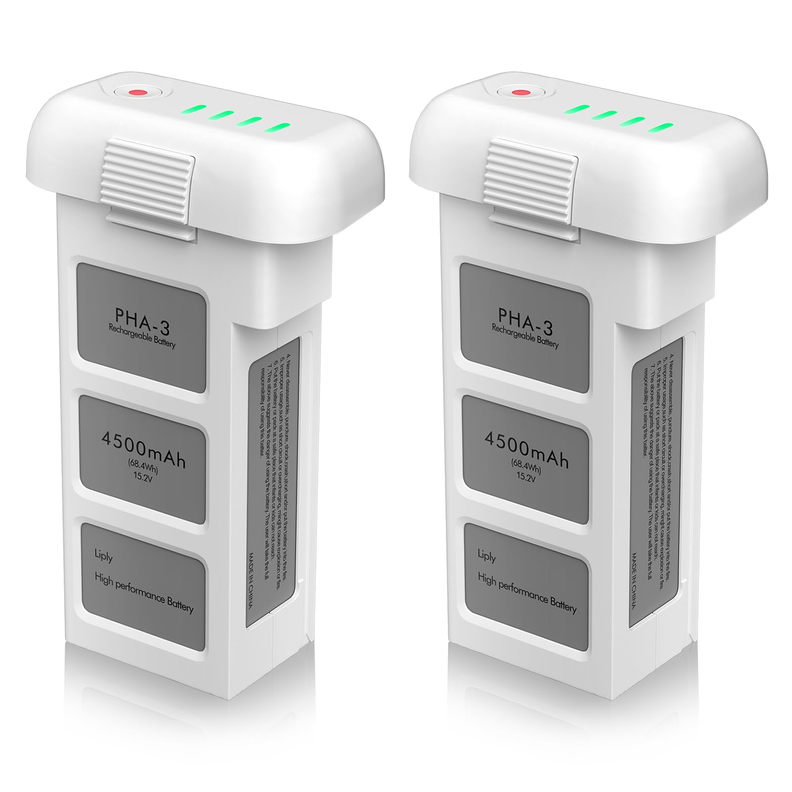 DJI ドローン Phantom３バッテリー2個 Amazon.com: 2-Pack DJI Phantom 3 Battery Replacement (15.2v