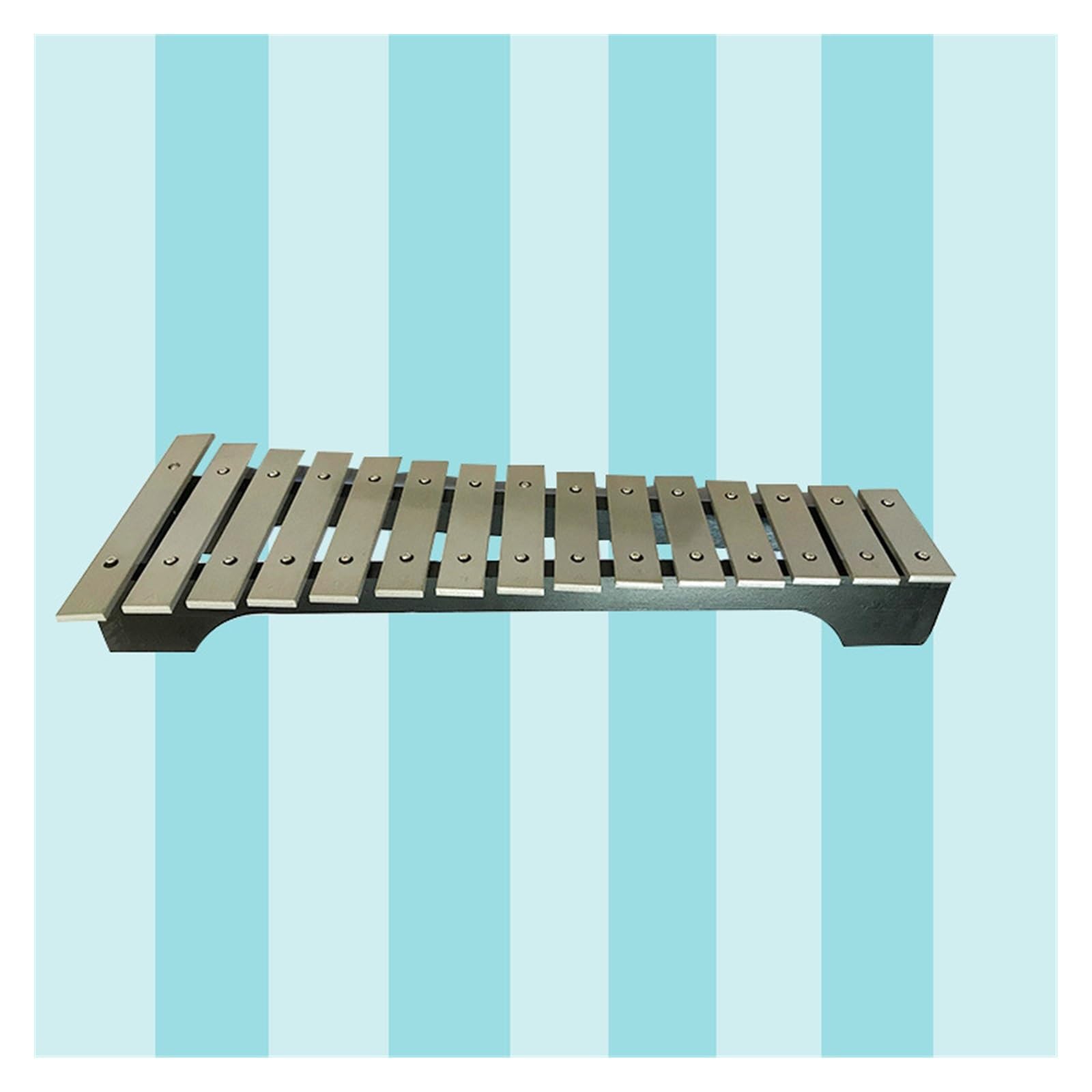 xilofono ​Legno Strumento Carillon con Piastra in Alluminio A 15 Toni Adatto A Strumenti A Percussione per Principianti E Studenti (Color : Silver)