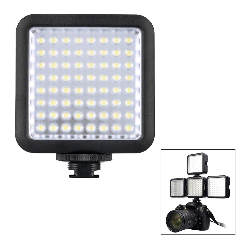 Godox 64 LED Camera Video Luce del Flash Per Canon Nikon DSLR 5500-6500K Controllo della Luminosità
