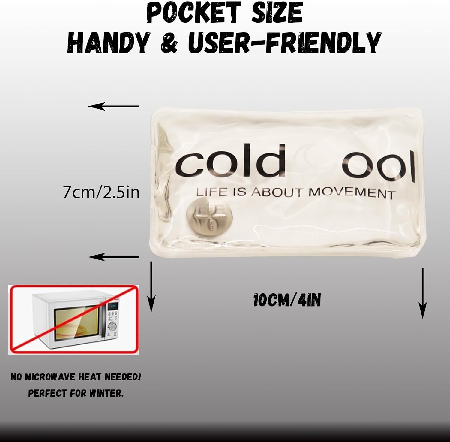 Reusable Snap Warmer Bags Hand Warmer Clicks Small Bag Gel Hand Warmer Cute Lasting Warmer for Camping, Outdoor, Boil Click Heat Pocket Hand Warmer image 2