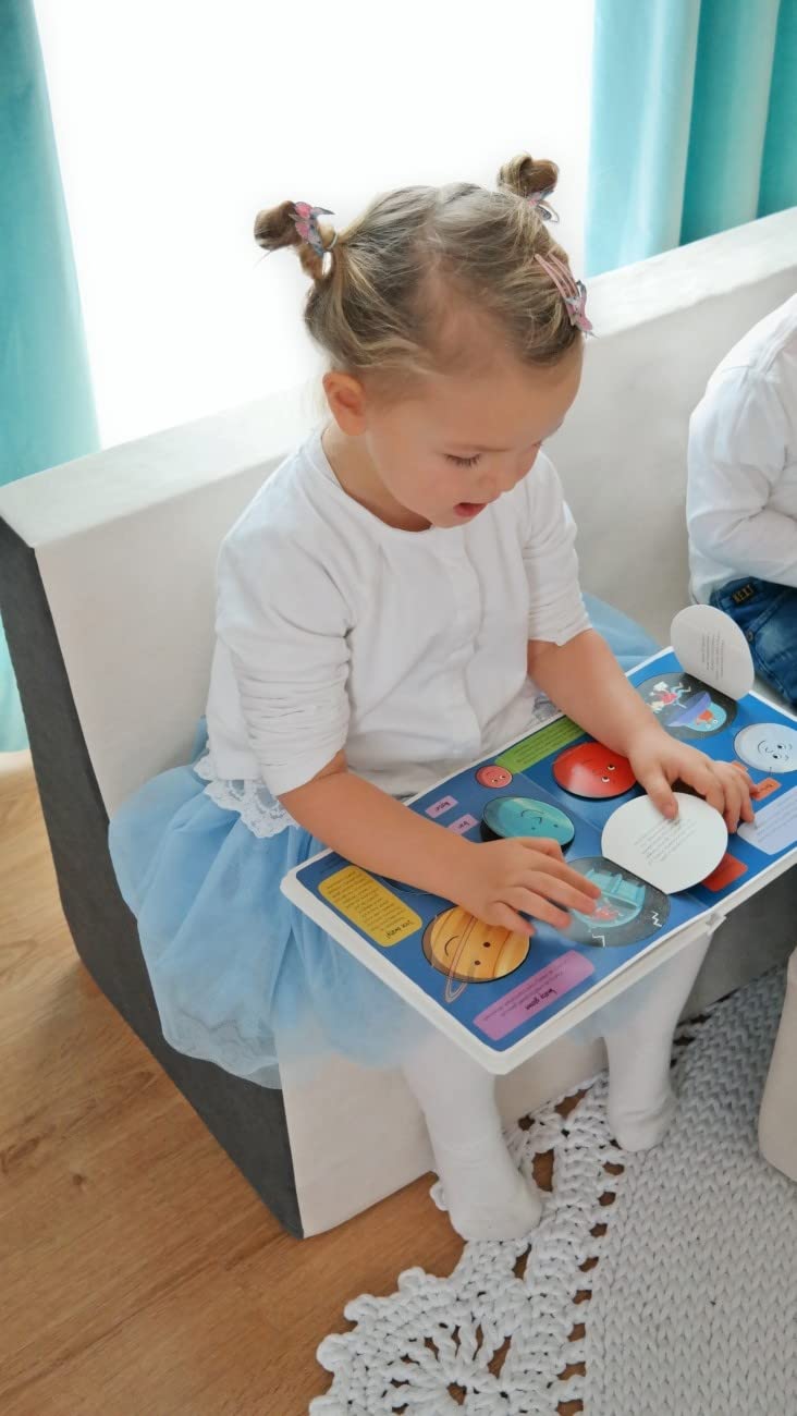 Velinda Divano divanetto, divanoletto,Sofa,mobili,cameretta Giochi (Colore: Beige-Grigio)