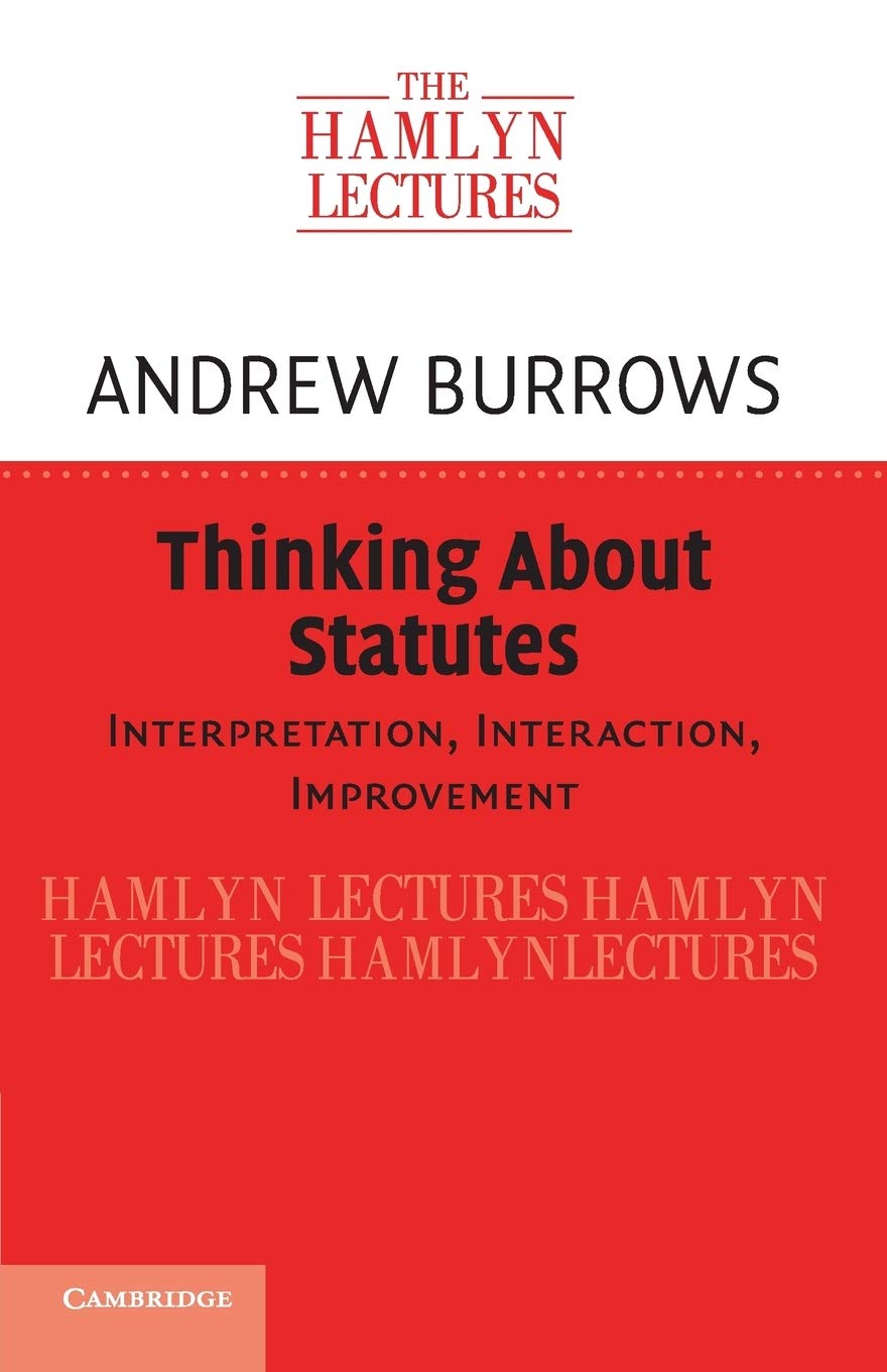 Thinking about Statutes by Andrew Burrows - 9781108465786