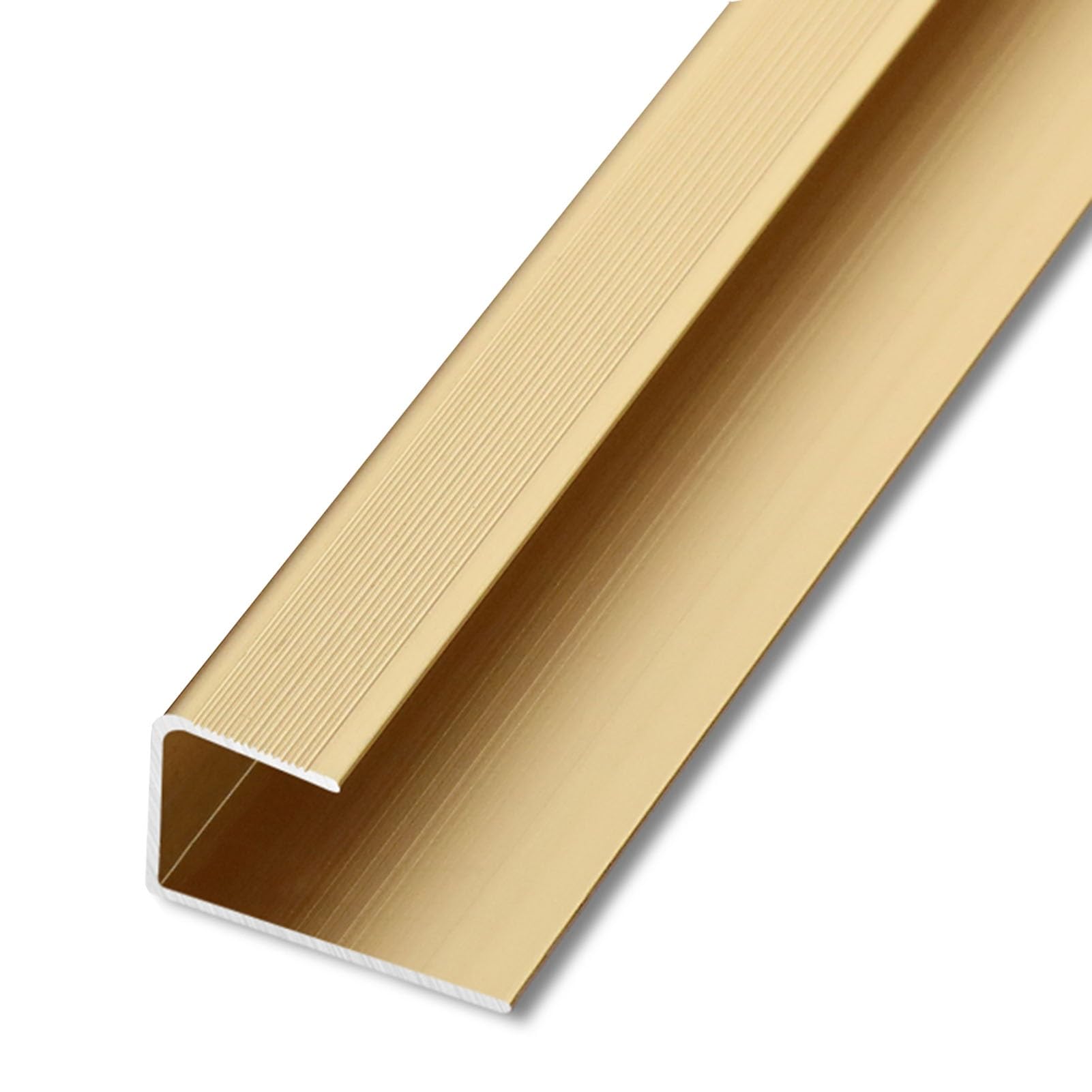 Bande de Transition Antidérapante Pour Seuil de Marche, En Alliage D'Aluminium, Pour Mur Et Sol, Joint Plat, Pour Marches En Bois, Carrelage Et Marbre/D/H15Mm(5/8")
