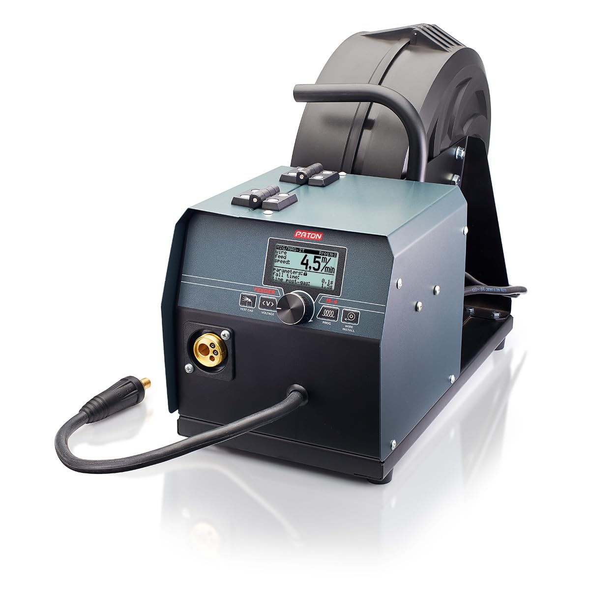 PATON MIG/MAG Feeder-15-4 (WA) unidad de alimentación de hilo digital 3 en 1 para soldadoras MIG – sistema con 4 rodillos de presión para hilos largos, accesorio profesional para soldadoras