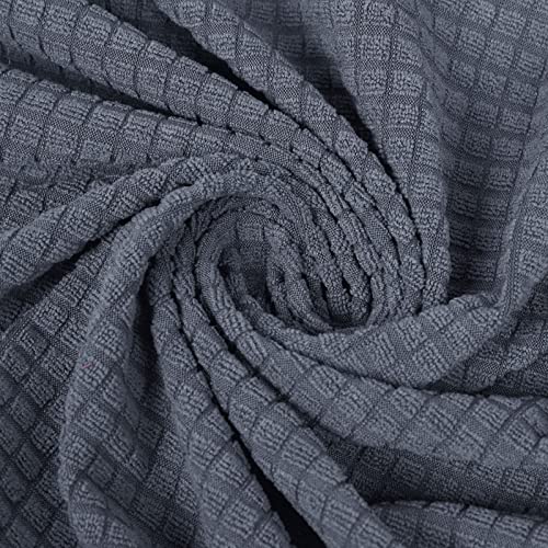 Searchi Stretch Jacquard Sofa Couch Cushion Covers Replacement Reversible Cushion Slipcovers Sofa Seat Cover Furniture Protector Sofa Slipcover Soft With Elastic Bottom(Large, Dark Grey) #TOP6