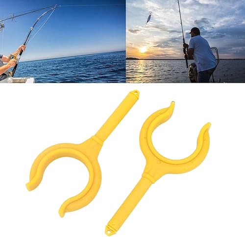 Miniatura 9 de Milltrip 2 unids Boat Oar Lock Fishing Rod Holder Soporte Marine Rubber Dinghy Accesorios (Amarillo)