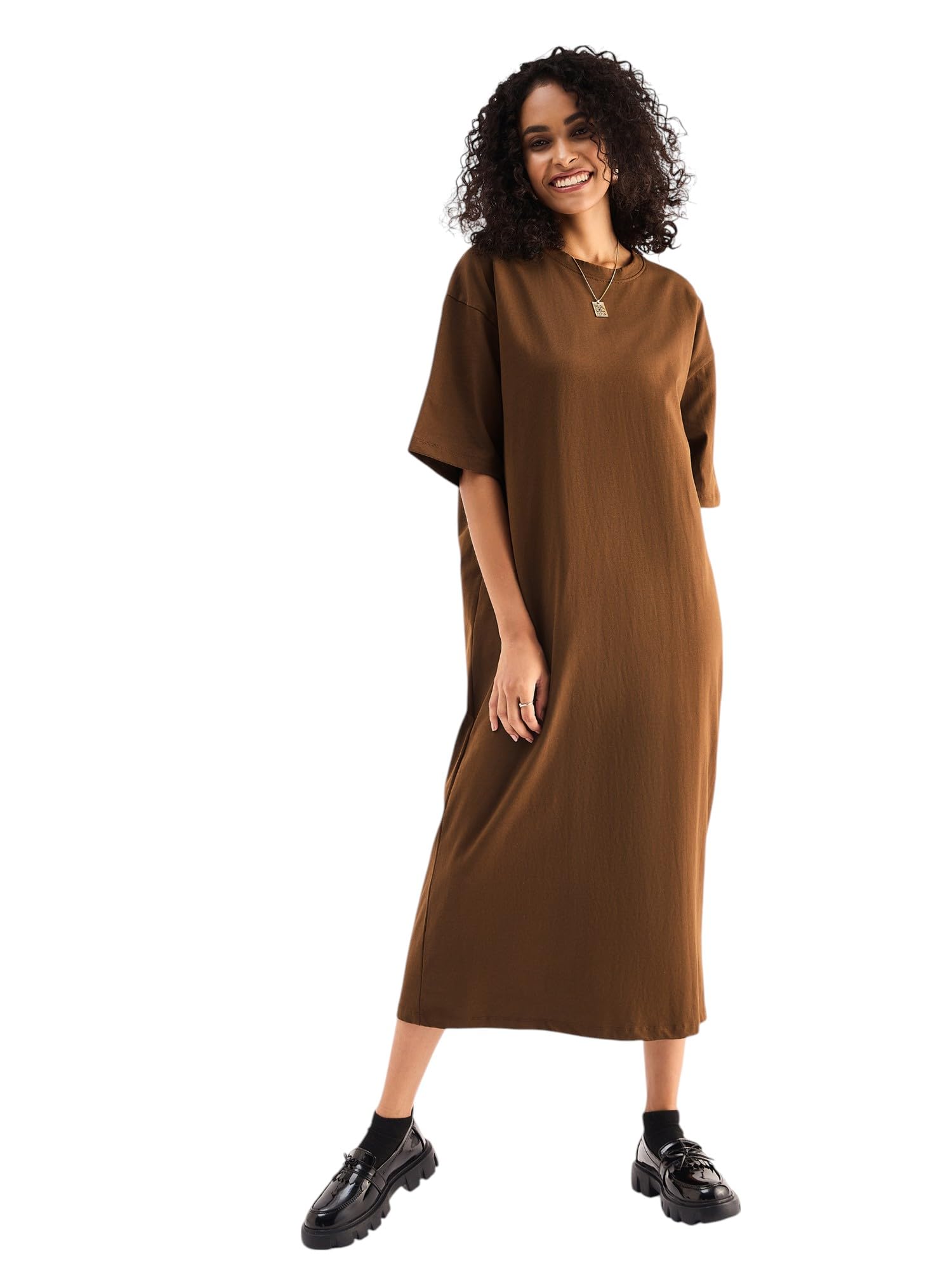 sassafras Basics Women Oversized T-Shirt Dress-picture-55