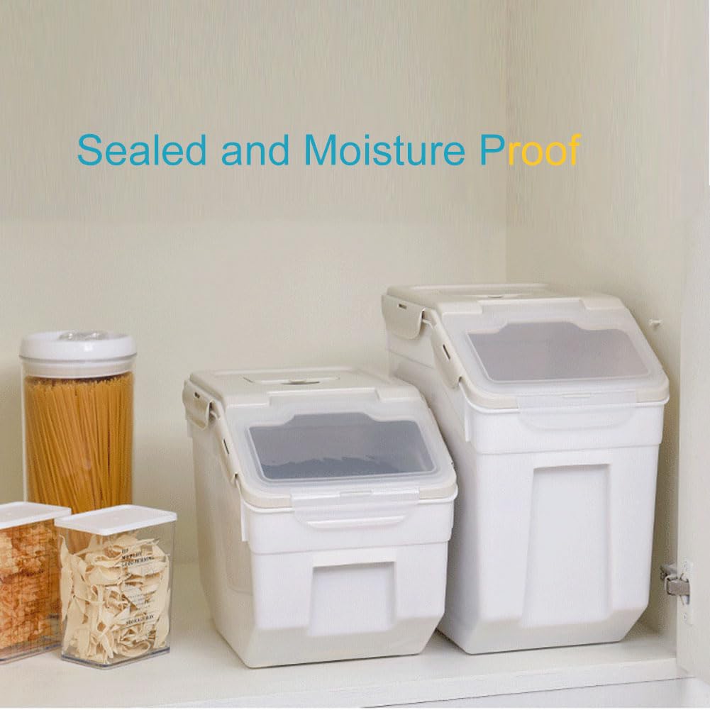 Amazon｜YXQ 25ポンド 大型 小麦粉保存容器容器 2個パック 気密