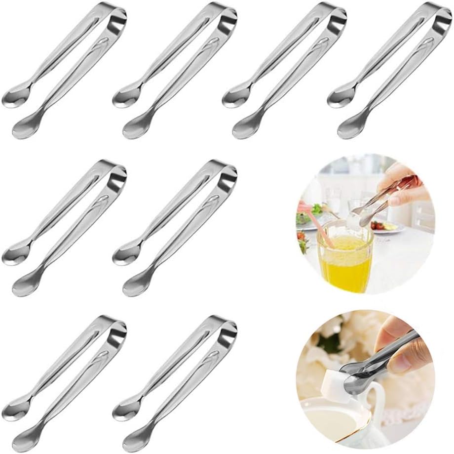 Sugar Tongs 4.3” Mini Serving Tongs Stainless Steel Tongs