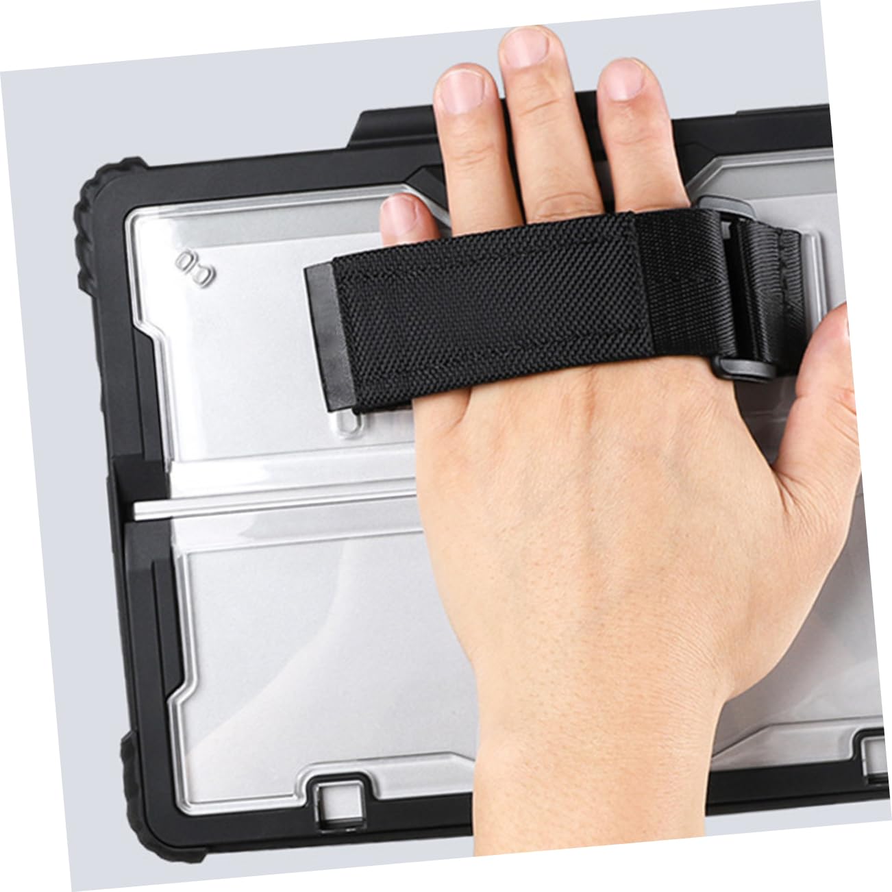jojofuny Custodia Protettiva Per Tablet Tracolla Cover in Plastica Per Tablet Protezione Anti-caduta Trasparente Supporto Per Penna Incluso