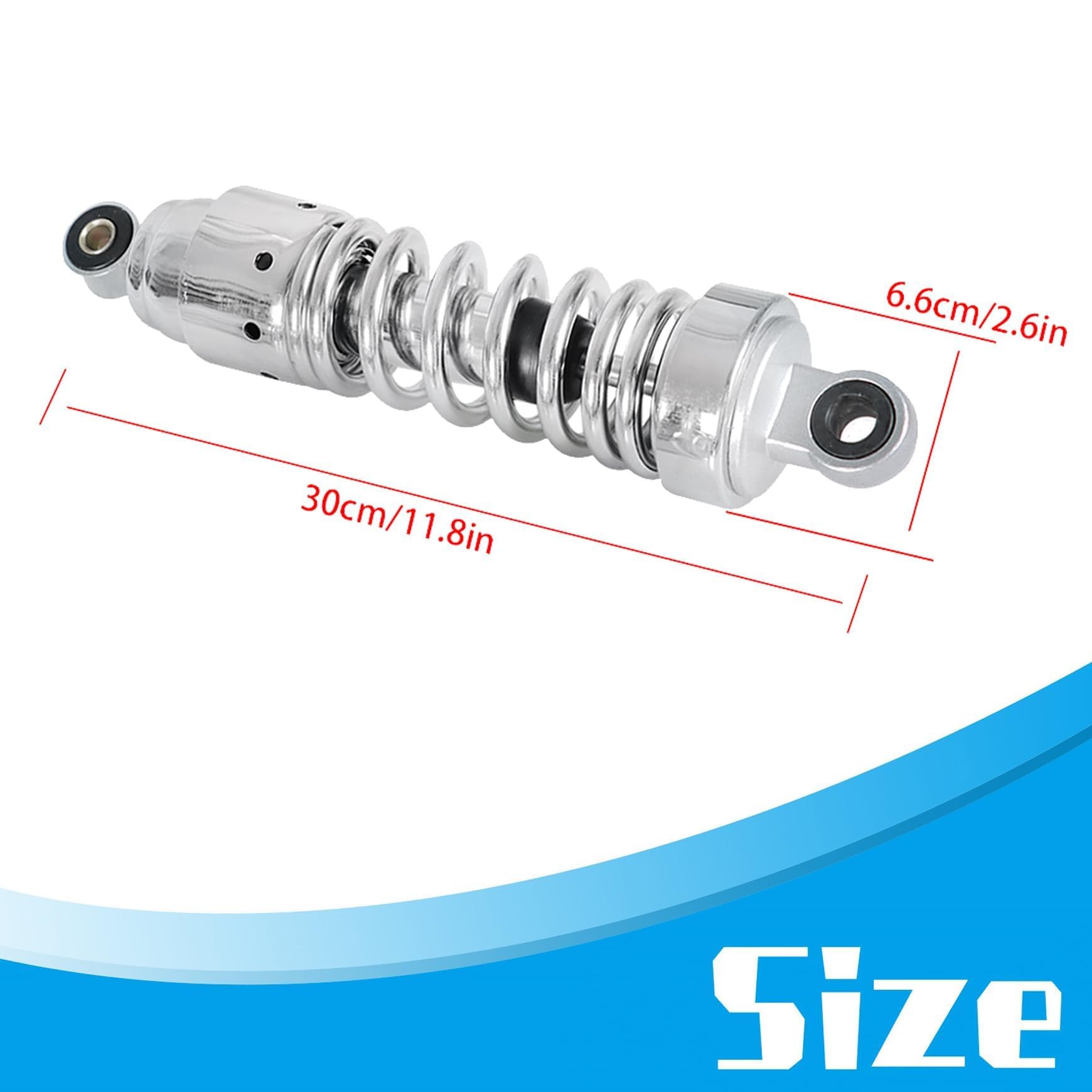 Silscvtt 1 paire d'amortisseurs arrière de rechange pour Honda 1986-2014 Rebel MX250 CMX250C CA250 Shadow VT 1100 VT1100C