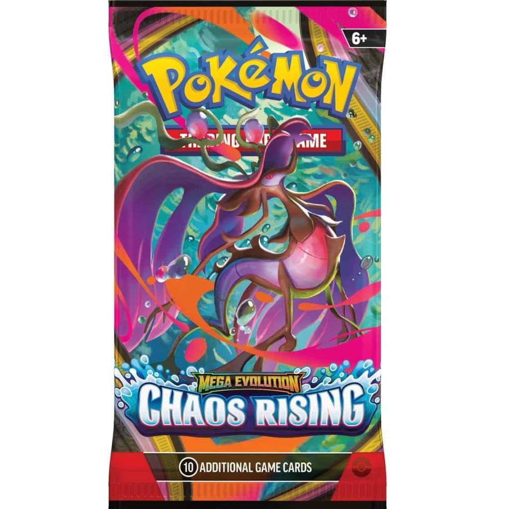 Pokémon TCG: Mega Evolution - Chaos Rising 1 x Booster Pack, Trading Card Game
