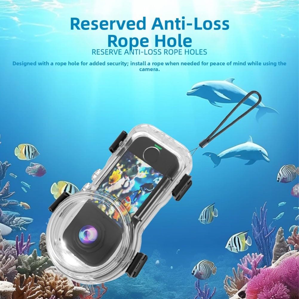 Custodia Impermeabile 50M Per Insta360 X4 Air – Lente PMMA 98% Trasmissione, Chiusura Magnetica Rapida, Anti-appannamento, In Policarbonato Resistente Ai Graffi