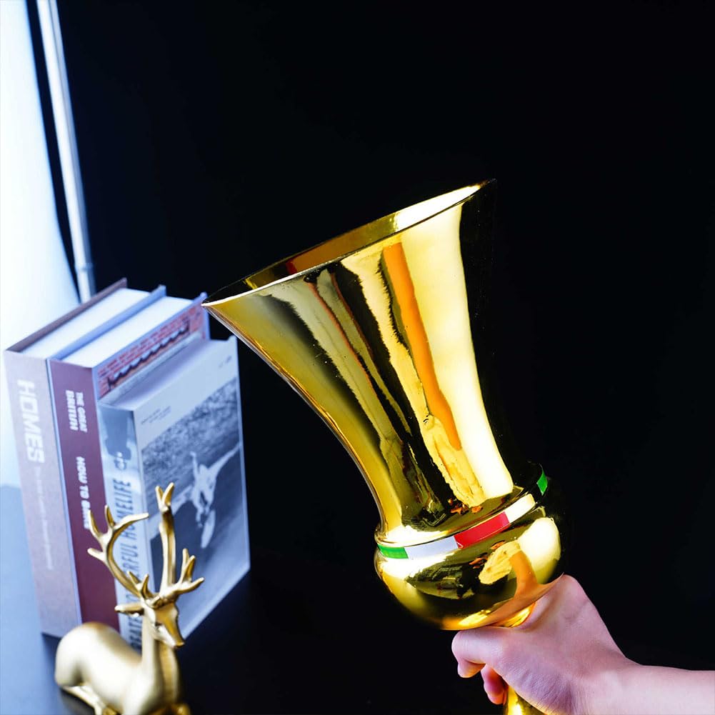 Replica Trofeo Tim Cup del Campionato di Calcio Italiano - Premi in Resina per Squadre di Campioni Trofeo Decorativo Perfetto per Eventi Sportivi e Collezioni