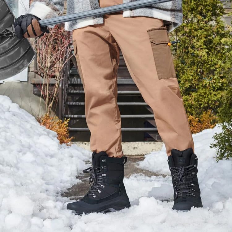 Image of Kamik Men's Insulated Empire X Winter Boots - Durable Rubber Snow Boots for Men - Insulated Waterproof Winter Hiking Shoe - Comfort Rated to -40F - Lightweight Synthetic Rubber Shell