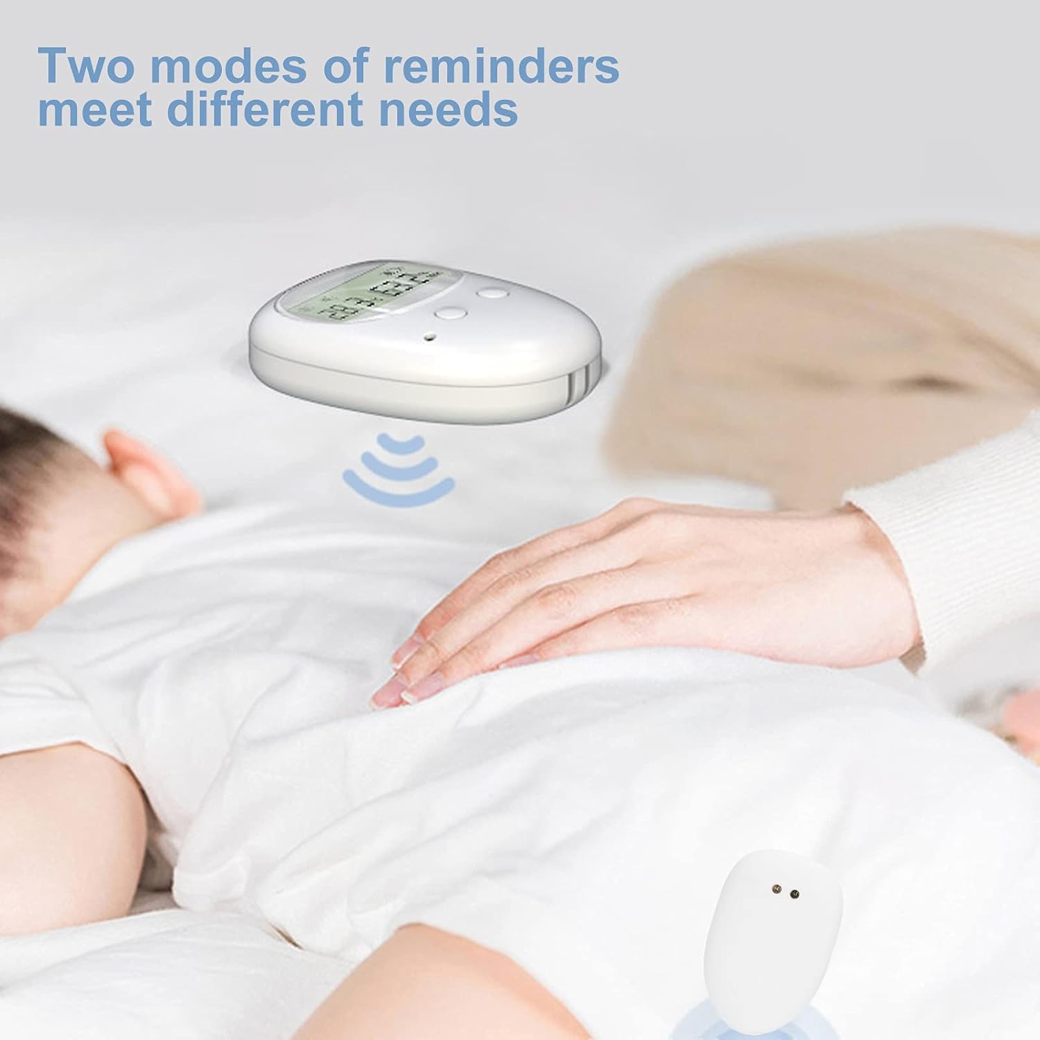 Wet-Stop Bedwetting Wireless USB Rechargeable Enuresis Alarm with Sound and Strong Vibration for Boys or Girls, Proven Solution for Bedwetters : Health & Household