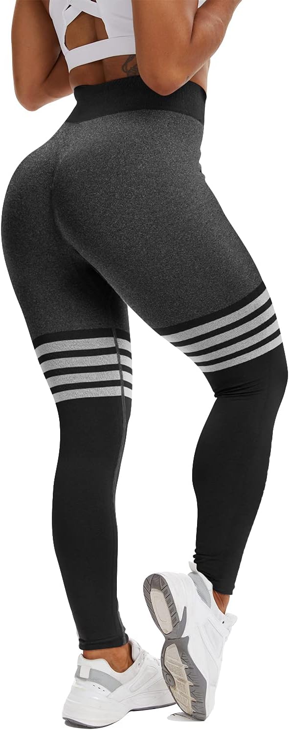 CFR Women's High Waist Workout Seamless Scrunch Booty Leggings Butt Lift Gym Fitness Girl Sport Active Yoga Pants