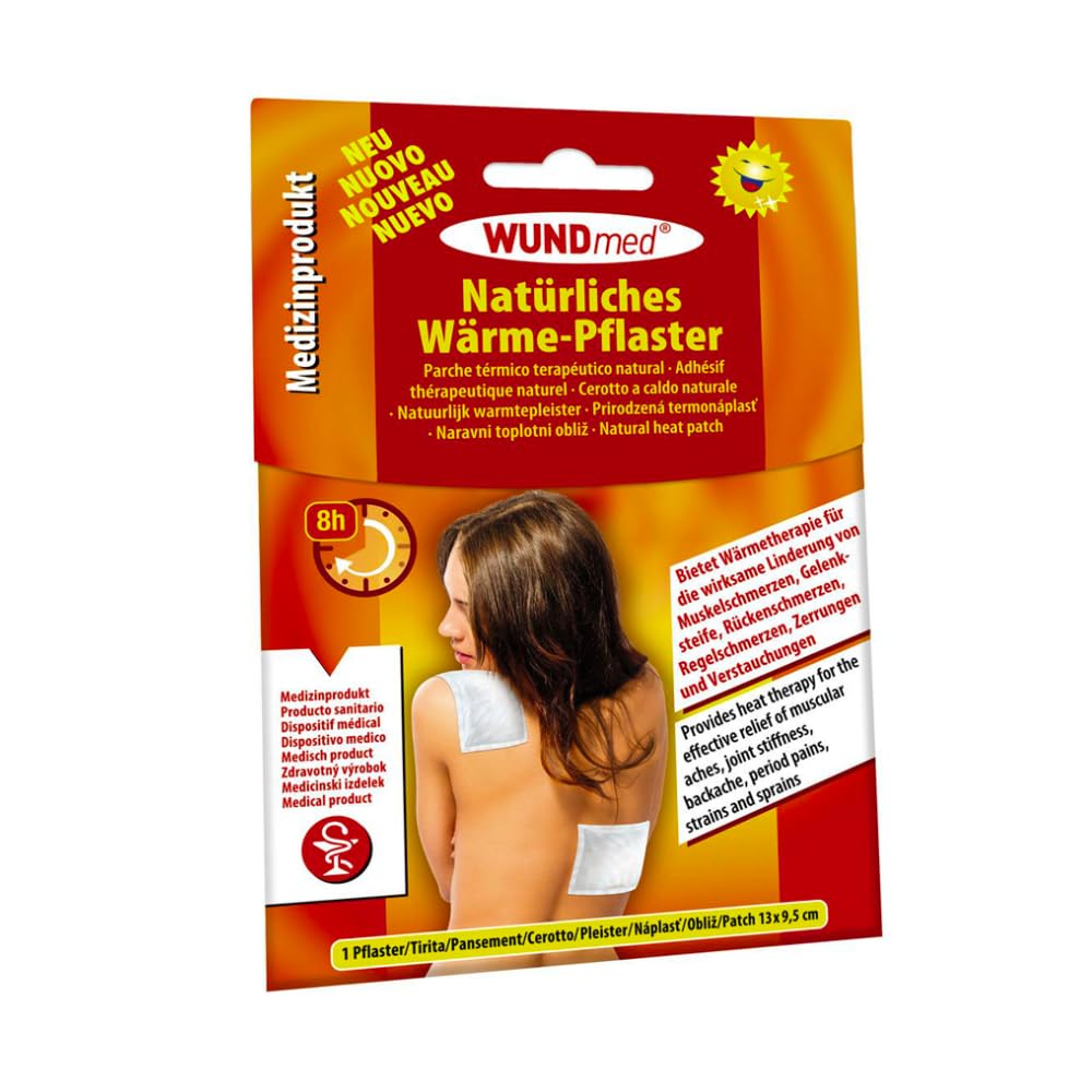 Wundmed Lot de 20 pansements chauffants pour le dos 8h 8h 13 x 9,5 cm