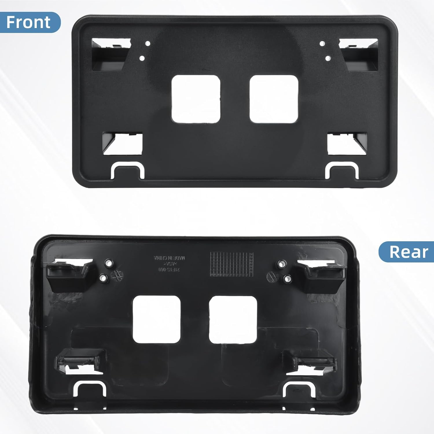 Replacement for Front Bumper License Plate Frame Bracket 2021 2022 2023 Ford F150 ML3Z-17A385-AB FO1068185 ONLY for 3.3L 5.0L