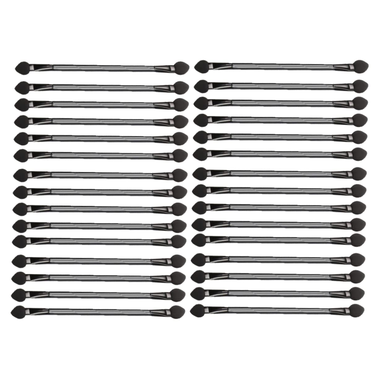Ipetboom Eyeshadow Brush Set 30pcs Makeup Brush Double Sided Eyeshadow Applicator Comfortable to Use Non-slip Grip