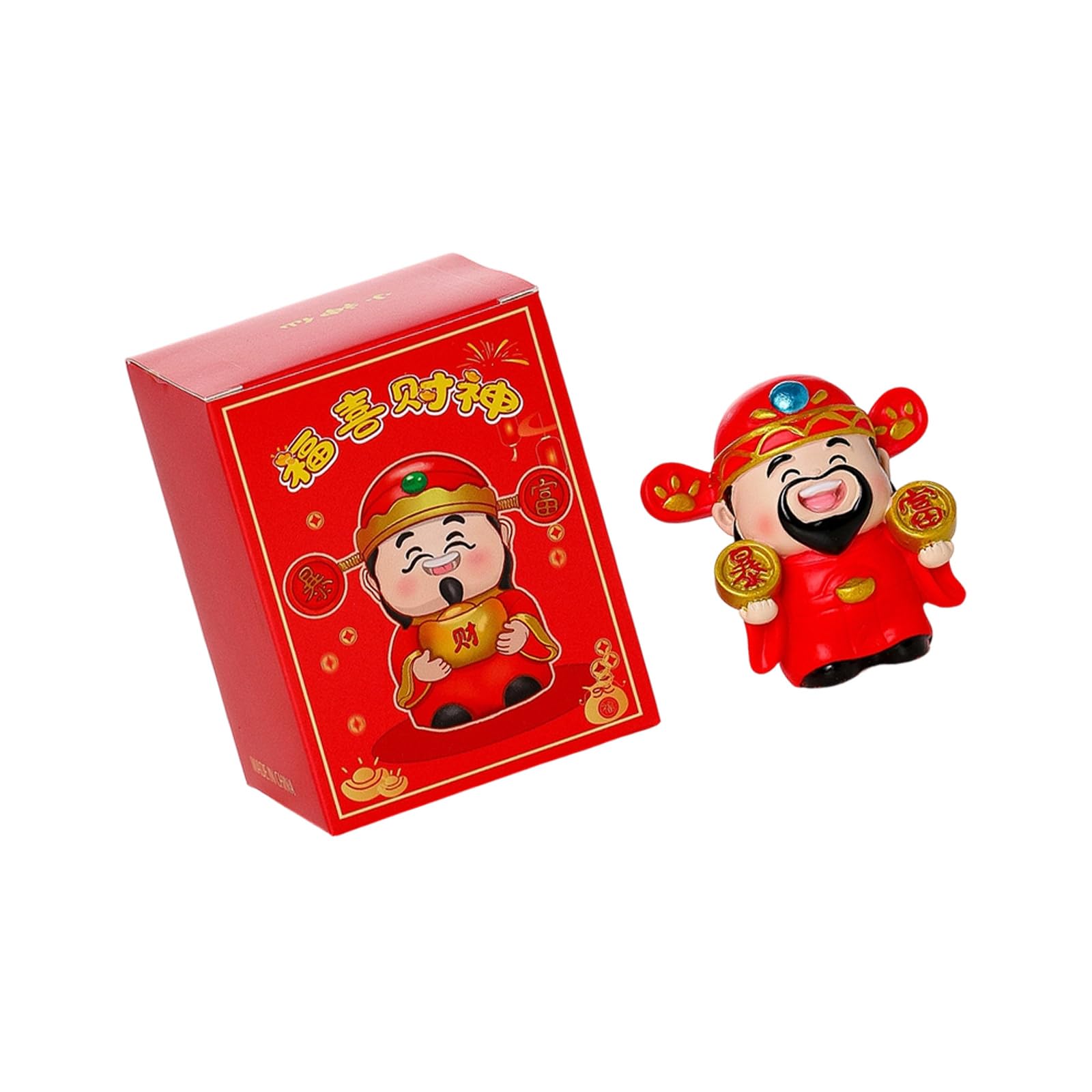 Osniyaw A Resins, God Of Wealth Of Happiness, Figures, Cai Shen Statues, Fengshui Ornament For Home Offices, Desktop Decorations Of Wealth Of Wealth, Caishen Figures, Sculptures