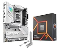 AMD Ryzen 7 7700X CPU Processor with ASUS ROG Strix B850-A Gaming WiFi ATX Motherboard (DDR5, 2.5G LAN, WiFi 7, 4X M.2, PCIe 5.0, USB 20Gbps Type-C)