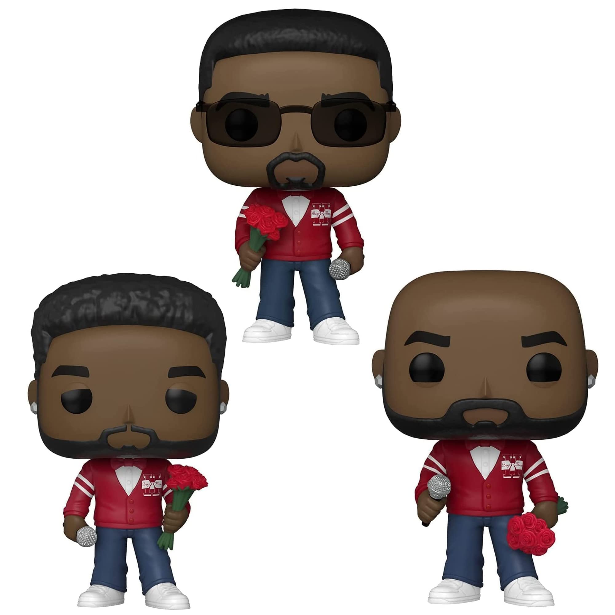 Amazon Com Funko Rocks Pop Boyz Ii Men Collectors Set Nathan Morris Shawn Stockman Wanya Morris Multicolor 3 75 Inches Toys Games