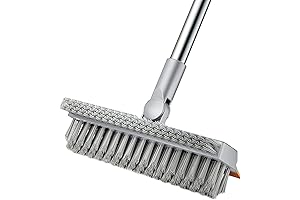 Telescopic Extendable Swivel Sweeper Scrubber Brush with Stiff Bristle