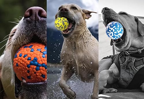 Miniatura 5 de Hungry Dog Co. -Pelotas para perros súper duraderas de alta calidad - Juguetes seguros para perros para divertirse y jugar. Muy flexibles y