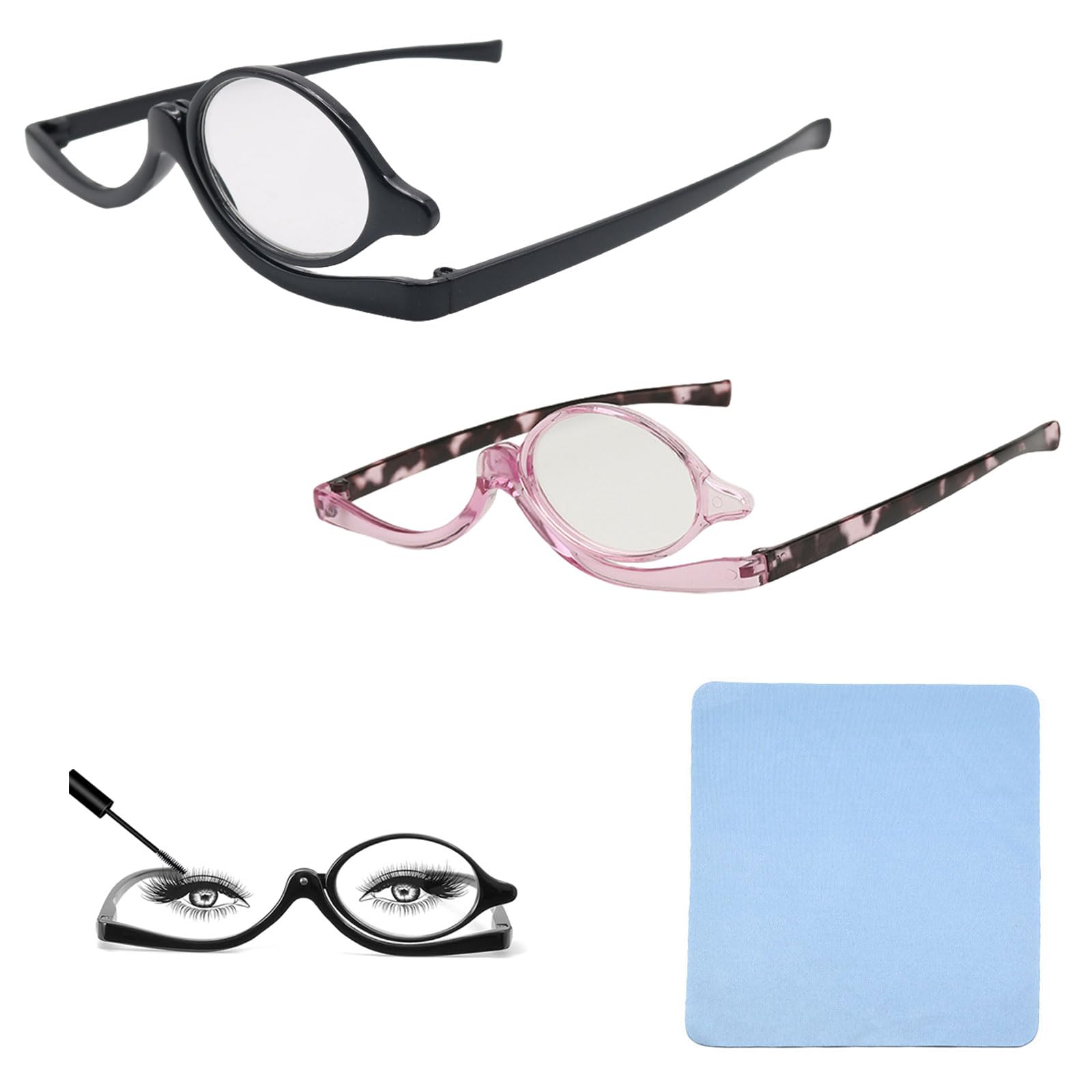 Lunettes de maquillage et lecture KARELLS avec verre rotatif +3.5