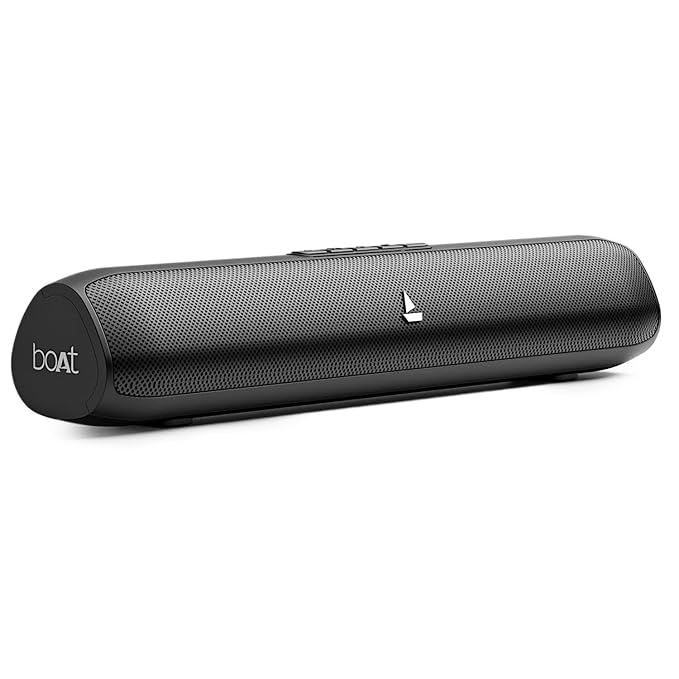 boAt Newly Launched Aavante Bar Groove Bluetooth 2.0 Channel Soundbar with 16 W RMS Output, Multiple Connectivity Modes, Up to 6 hrs Playtime, Bluetooth v5.0 & USB Type-C Port(Premium Black) at Rs. 1699