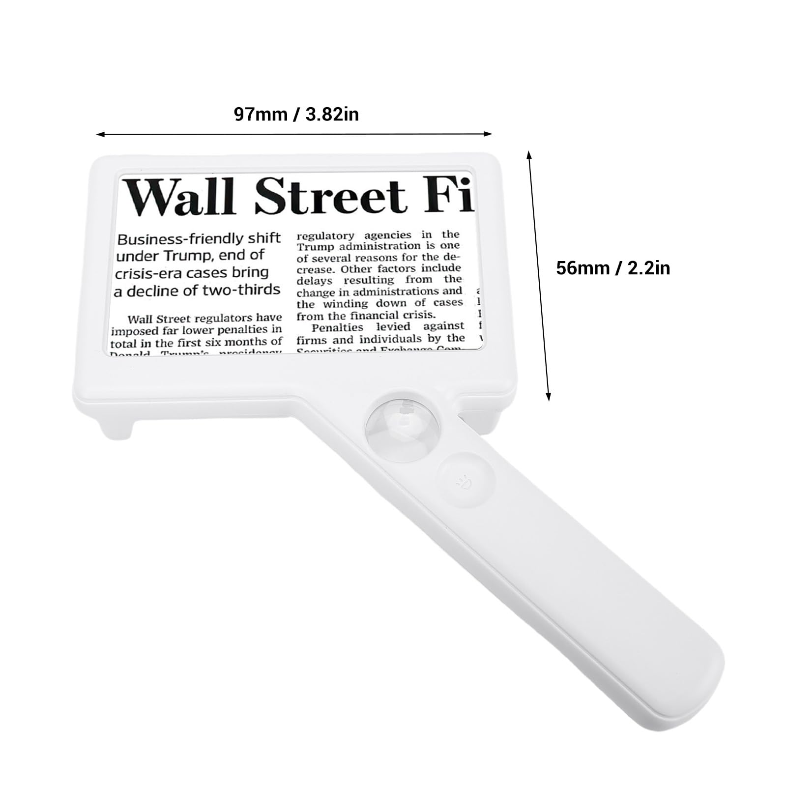 Cuifati Lupa de Mano con Luz 20X, Lupa Digital Pantalla de 4,3 Pulgadas 10 Luces LED, Iluminada Recargable para Lectura, Inspección, Personas Mayores