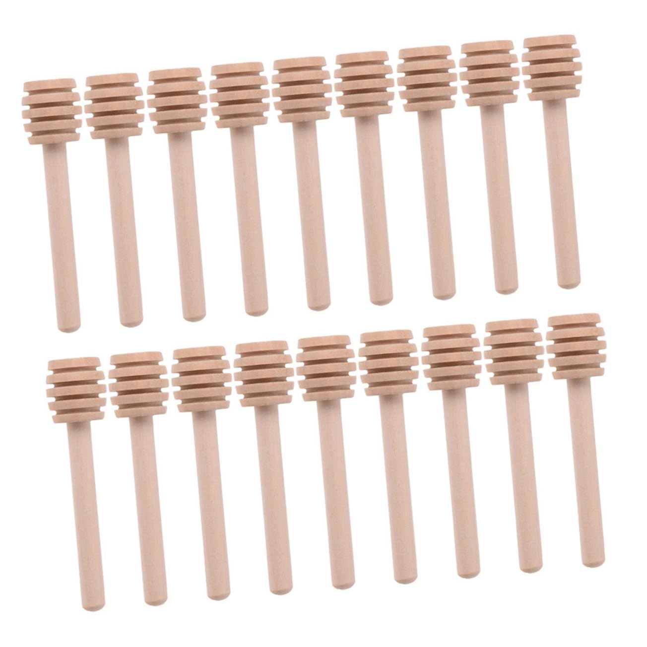 HOLIDYOYO 25 Pcs Wooden Honey Stir Sticks Dippers for Syrup Jam and Molasses present for Housewarming and Christmas for Stirring Viscous Liquids