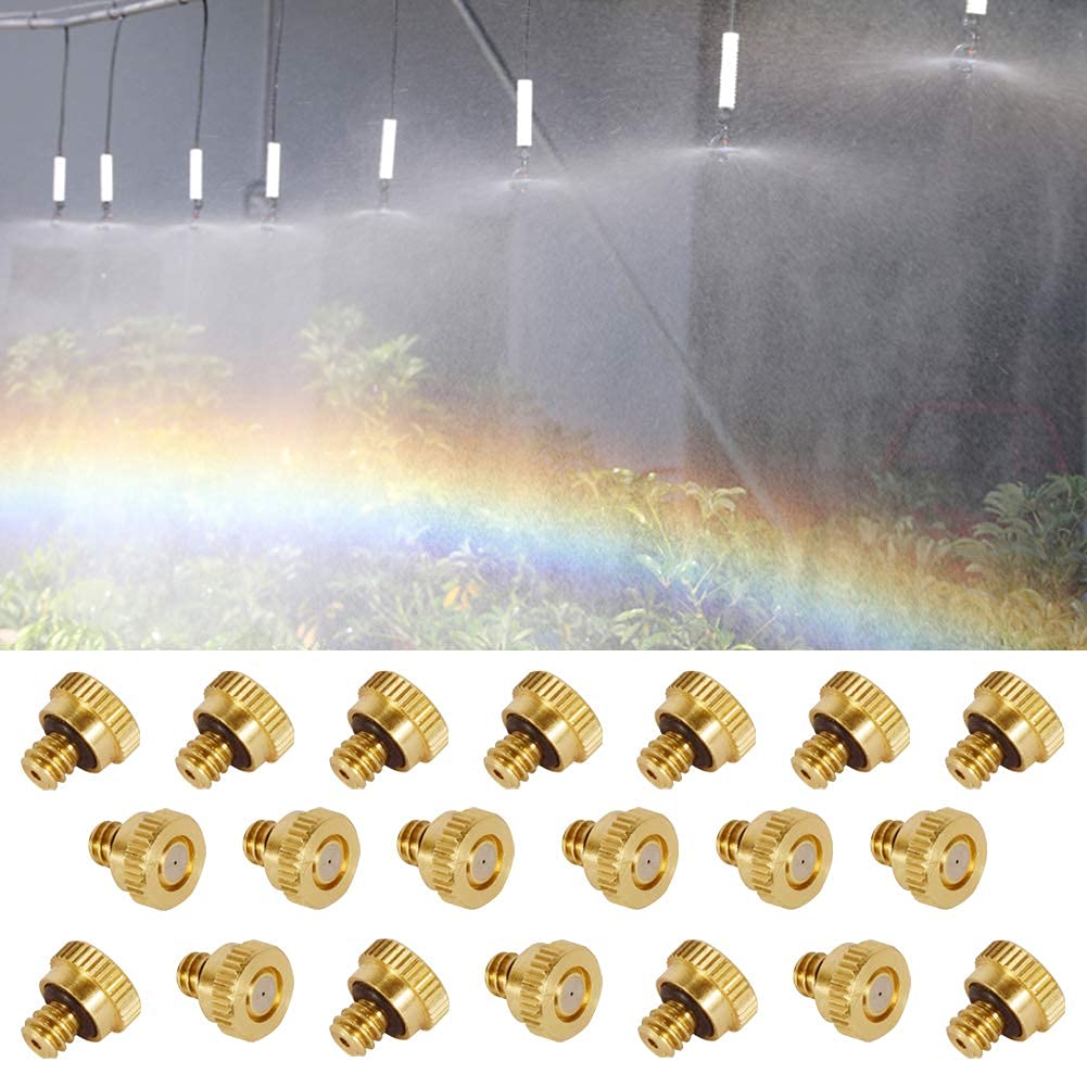 Outdoor Mister KUWAN 30pcs Brass Misting Nozzles 0.3mm 10/24 UNC Thread ...