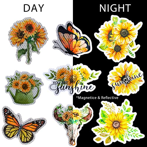 Imanes decorativos girasol pack x17 piezas miniatura 4