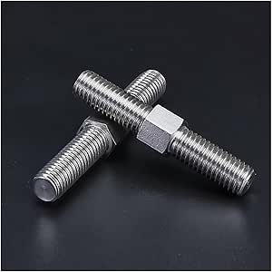 Amazon.com: CREAP Left and Right Thread Double End Thread Rod M4 M5 ...