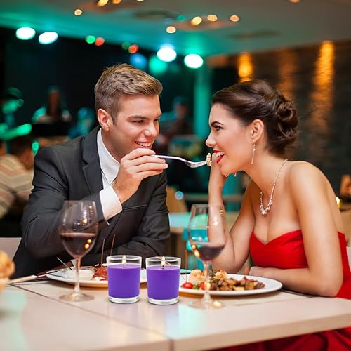 Miniatura 4 de Velas votivas perfumadas en vidrio, cera de soja de 15 horas para aliviar el estrés, velas de regalo para mesa de boda, hogar, spa, vacaciones,