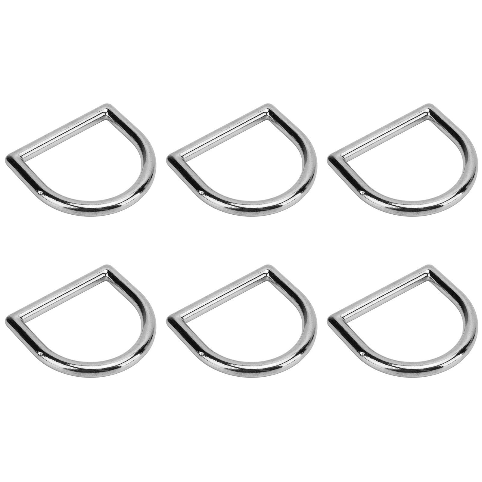 Jeanoko 120 szt. D-ringi Metalowe Klamry DIY do Torebek z Breloczkiem Paski Złoto Srebro Stop Cynku